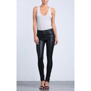 Citizens of Humanity Women's Rocket Slick High Rise Skinny Black Leatherette